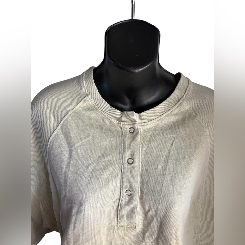 Zara Cream Crop Top oversized sz small - Picture 7 of 8